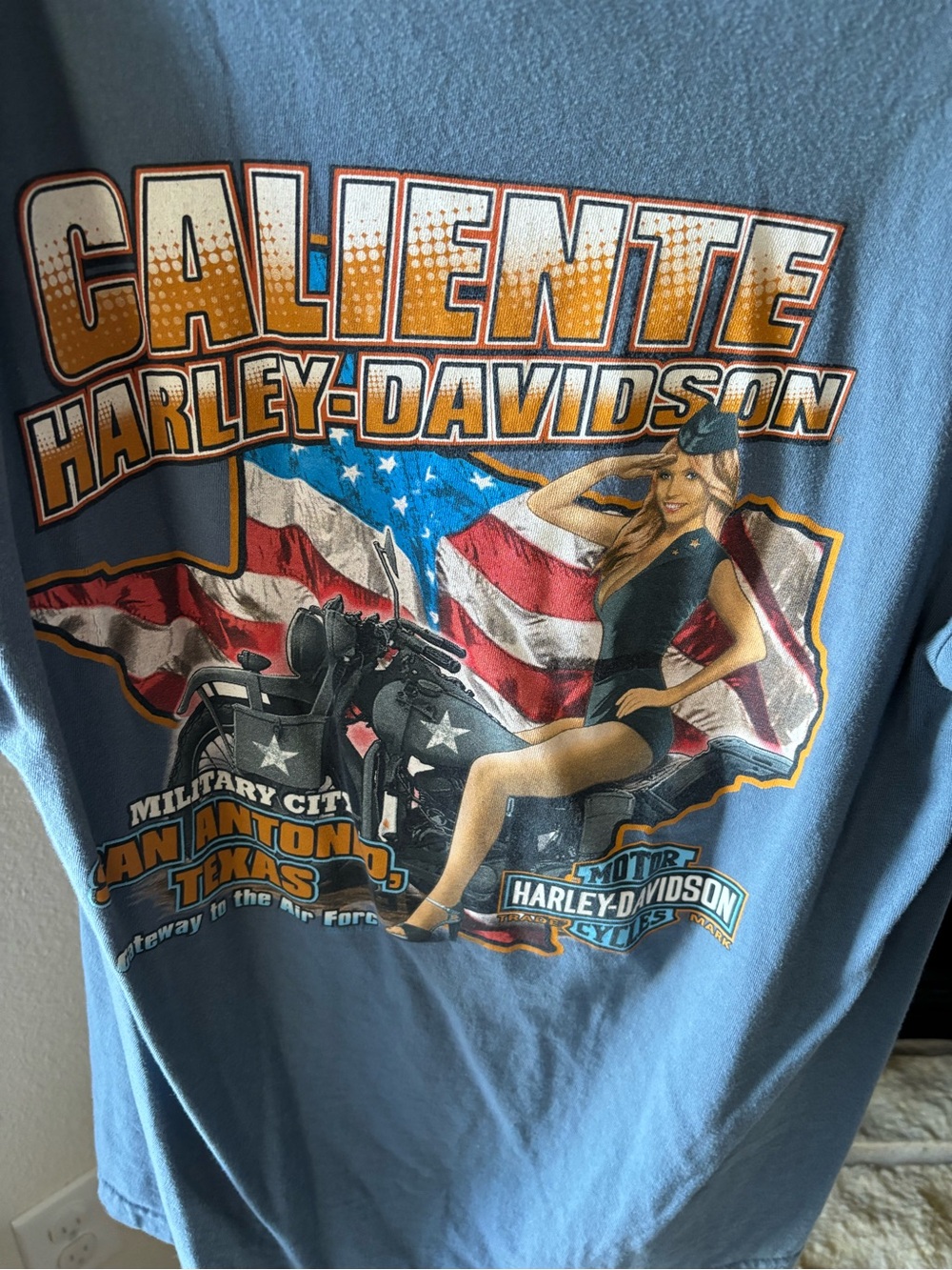 Caliente Harley-Davidson San Antonio, TX Tee - Made in USA, Size L
